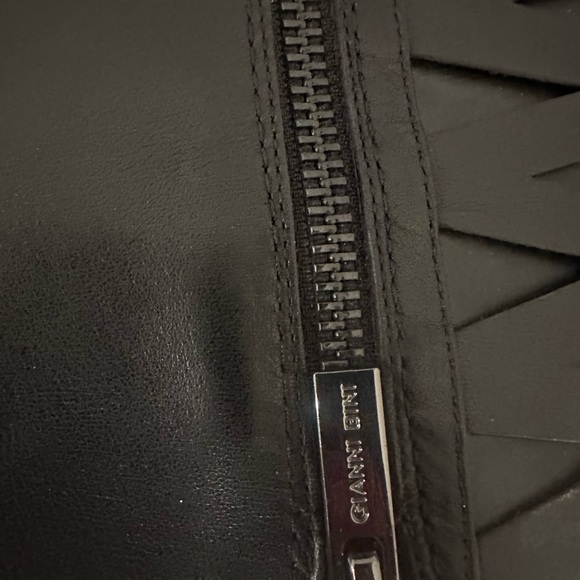 Black knee-high boots with lace-up detail #kneehighboots #goth #y2k #avantgrande - Picture 2 of 3